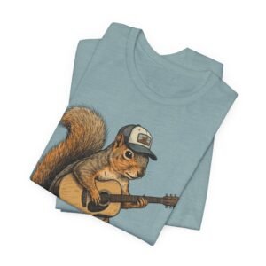 squirrel guitar t shirt – cute woodland musician tee