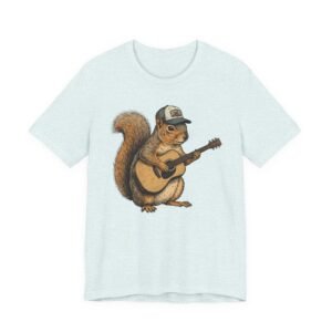 squirrel guitar t shirt – cute woodland musician tee
