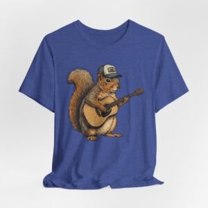 squirrel guitar t shirt – cute woodland musician tee
