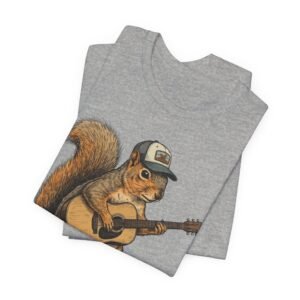 squirrel guitar t shirt – cute woodland musician tee