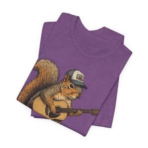 squirrel guitar t shirt – cute woodland musician tee