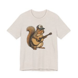 squirrel guitar t shirt – cute woodland musician tee