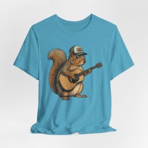 squirrel guitar t shirt – cute woodland musician tee