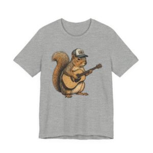 squirrel guitar t shirt – cute woodland musician tee