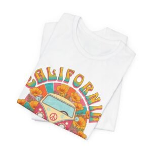 california love retro vw bus t shirt