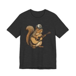 squirrel guitar t shirt – cute woodland musician tee