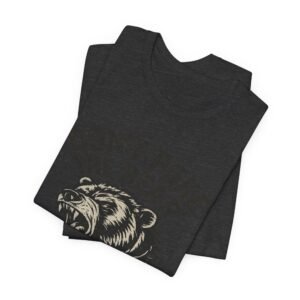 don’t poke the bear california t‑shirt — vintage roaring bear graphic tee in heather colors