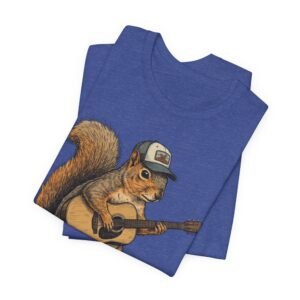 squirrel guitar t shirt – cute woodland musician tee