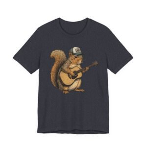 squirrel guitar t shirt – cute woodland musician tee