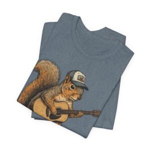 squirrel guitar t shirt – cute woodland musician tee