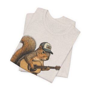 squirrel guitar t shirt – cute woodland musician tee