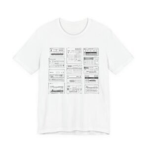 drum machines — vintage drum diagram shirt