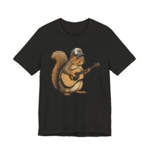 squirrel guitar t shirt – cute woodland musician tee