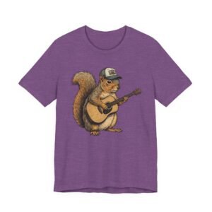squirrel guitar t shirt – cute woodland musician tee
