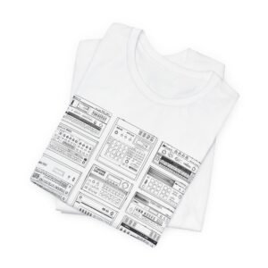 drum machines — vintage drum diagram shirt