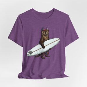 surfer ottert‑shirt — surfing otter graphic tee
