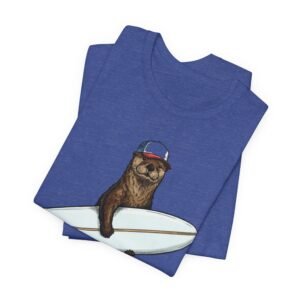 surfer ottert‑shirt — surfing otter graphic tee