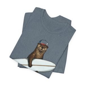 surfer ottert‑shirt — surfing otter graphic tee