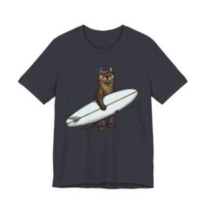 surfer ottert‑shirt — surfing otter graphic tee