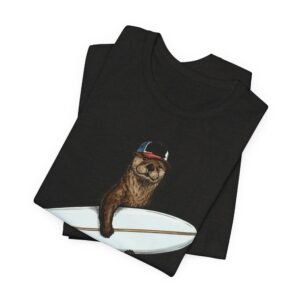 surfer ottert‑shirt — surfing otter graphic tee