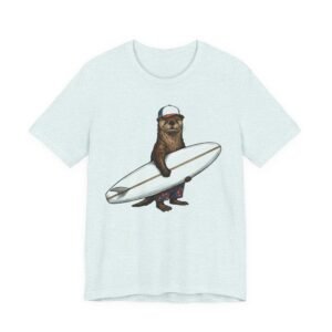 surfer ottert‑shirt — surfing otter graphic tee