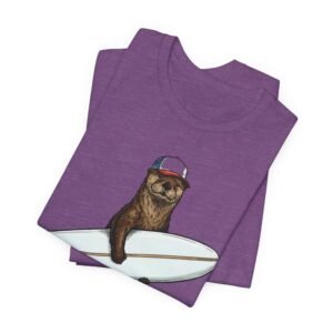 surfer ottert‑shirt — surfing otter graphic tee