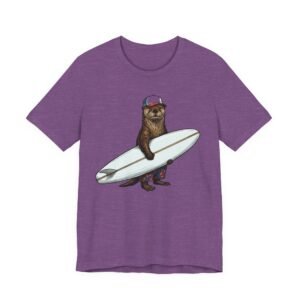 surfer ottert‑shirt — surfing otter graphic tee