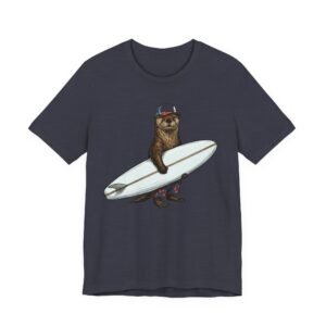 surfer ottert‑shirt — surfing otter graphic tee