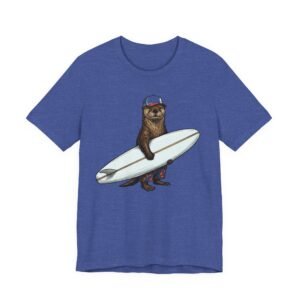 surfer ottert‑shirt — surfing otter graphic tee