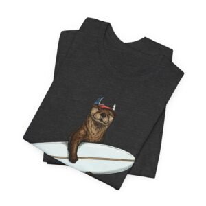 surfer ottert‑shirt — surfing otter graphic tee