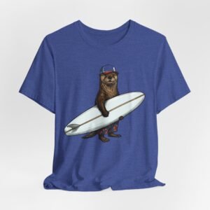 surfer ottert‑shirt — surfing otter graphic tee