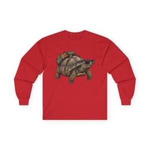 tortoise with sunglasses long sleeve tee — retro cool turtle graphic