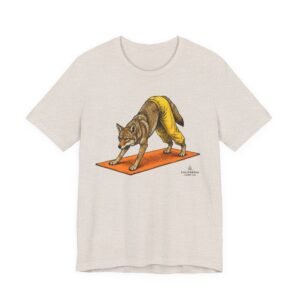 Yoga Coyote T-Shirt – Downward "Dog" Yoga Tee - California Wild Collection