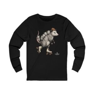 Roller Skating Possum Long Sleeve Tee