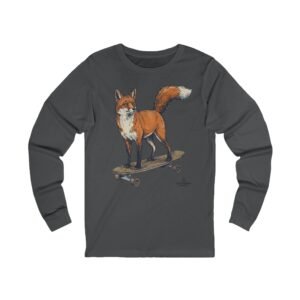 Skateboarding Fox Long Sleeve Tee - California Wild Collection Long Sleeve Tee Shirt