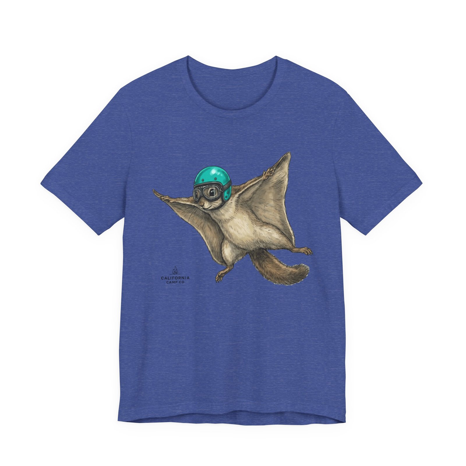 Flying Squirrel Tee – Cute Gliding Squirrel with Helmet Graphic Shirt - Image 16