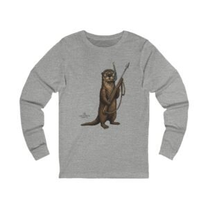 Spear Fishing Otter Long Sleeve Tee - Otter T-Shirt - California Wild Collection