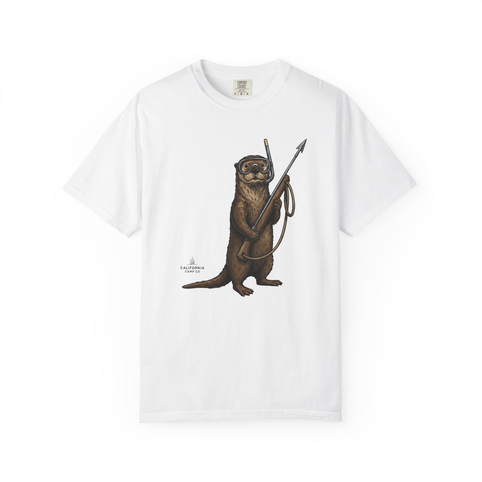 Spearfishing Otter Tee – on Comfort Colors 1717 T-Shirt - Image 6