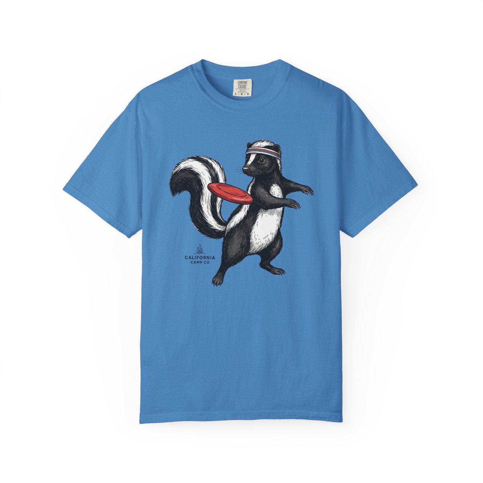 The Ultimate Skunk T-Shirt — Retro Skunk with a Frisbee Disc Graphic on Comfort Colors 1717 Tee - Image 15