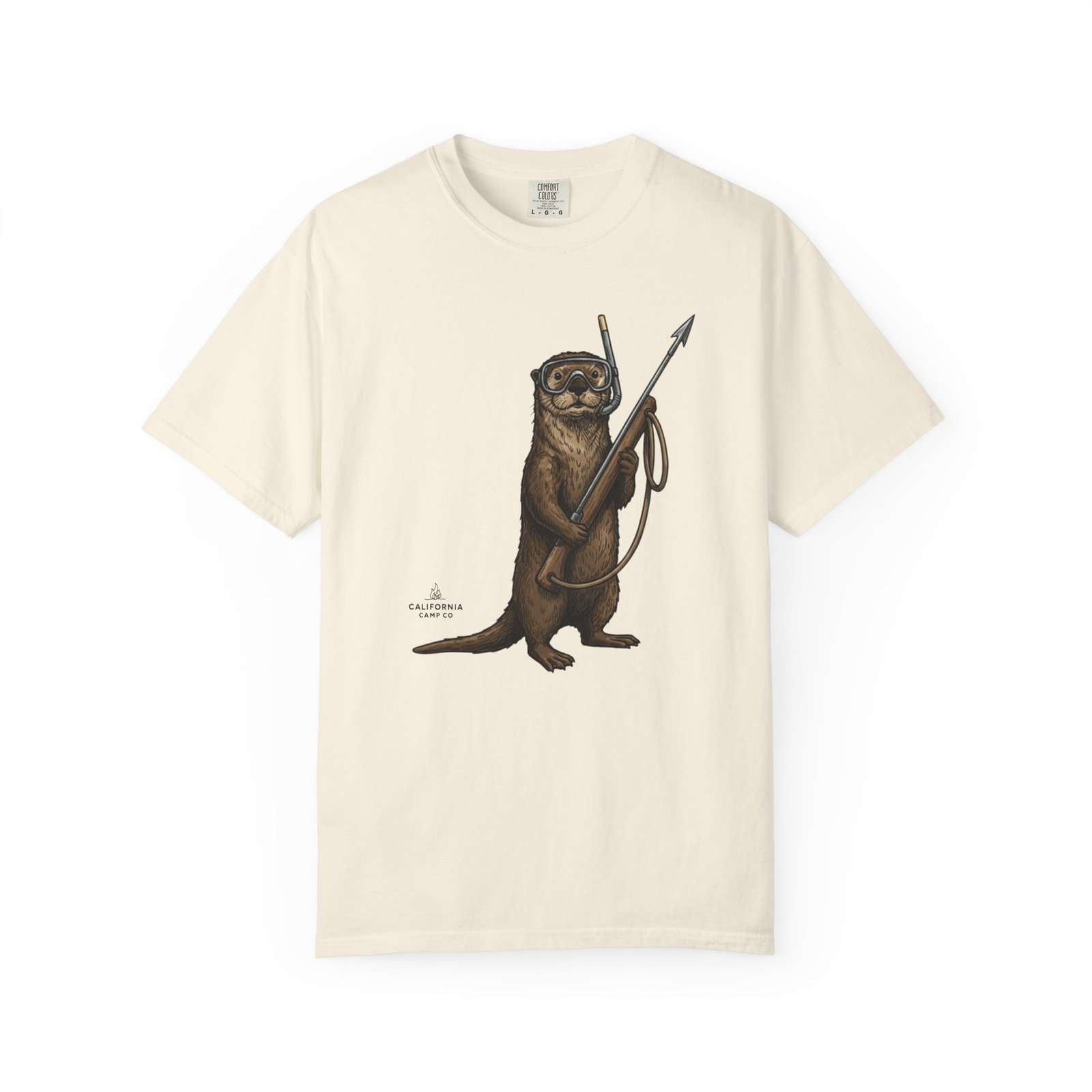 Spearfishing Otter Tee – on Comfort Colors 1717 T-Shirt - Image 7