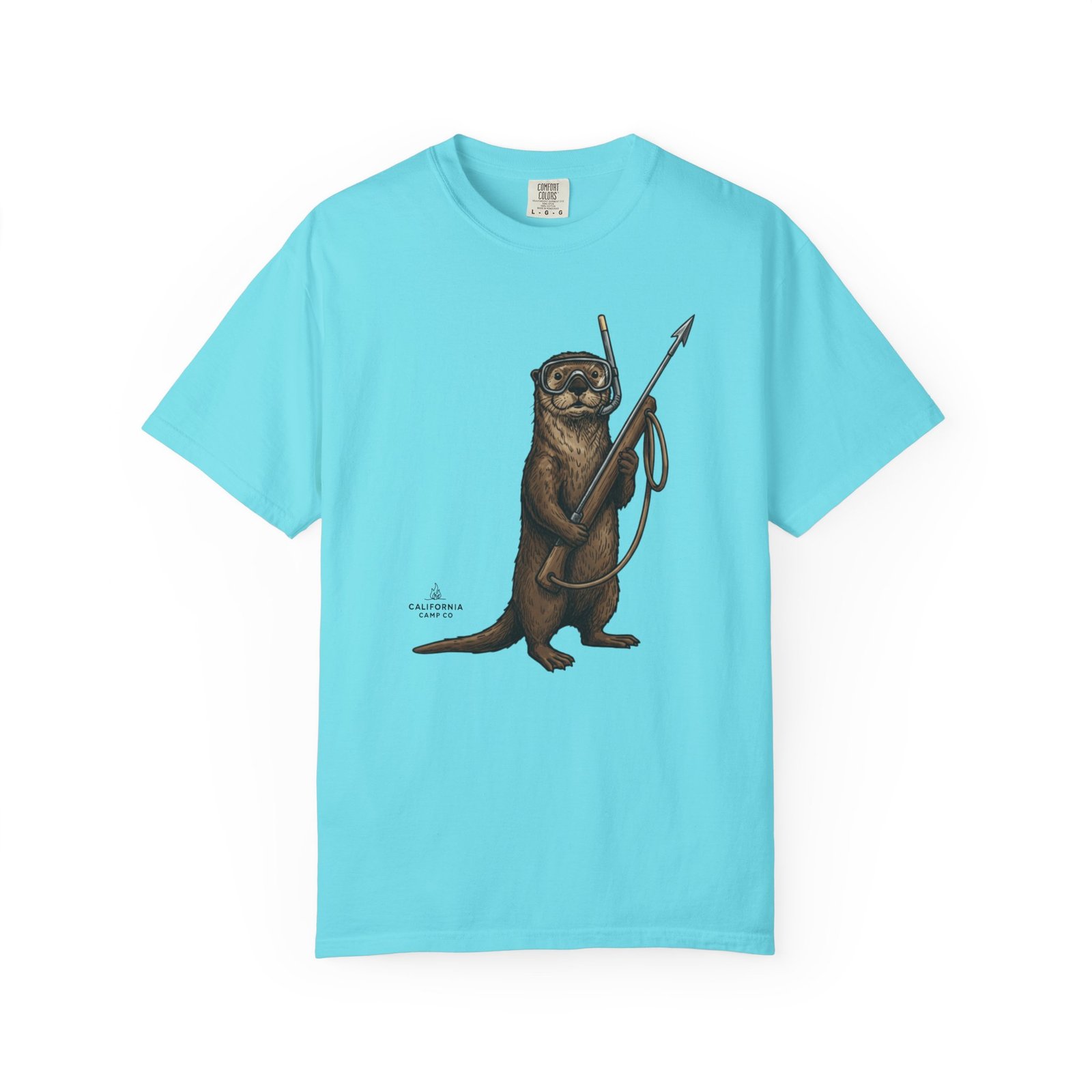 Spearfishing Otter Tee – on Comfort Colors 1717 T-Shirt - Image 14
