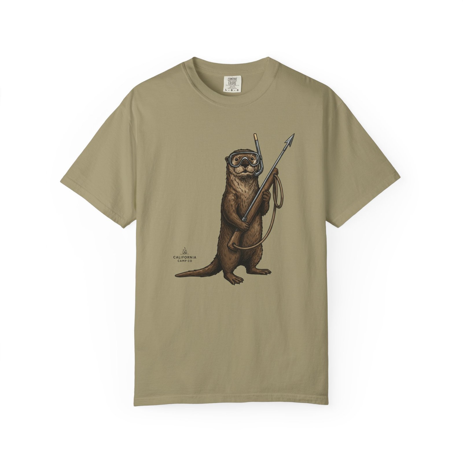 Spearfishing Otter Tee – on Comfort Colors 1717 T-Shirt - Image 10