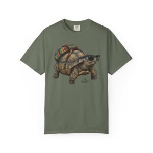 Desert Tortoise Heading Out Tee Shirt - Take a Walk on the Wild Side on Comfort Colors 1717 T-Shirt