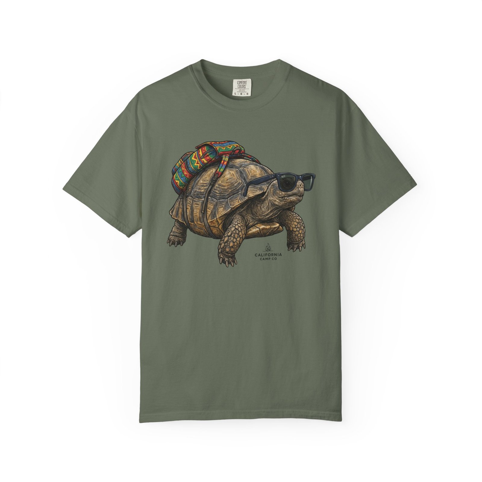 Desert Tortoise Heading Out Tee Shirt - Take a Walk on the Wild Side on Comfort Colors 1717 T-Shirt