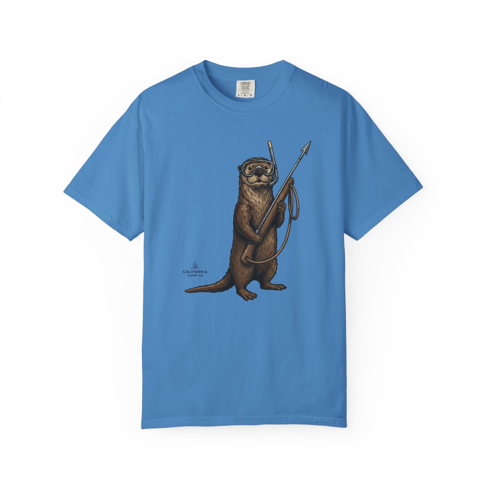 Spearfishing Otter Tee – on Comfort Colors 1717 T-Shirt - Image 17