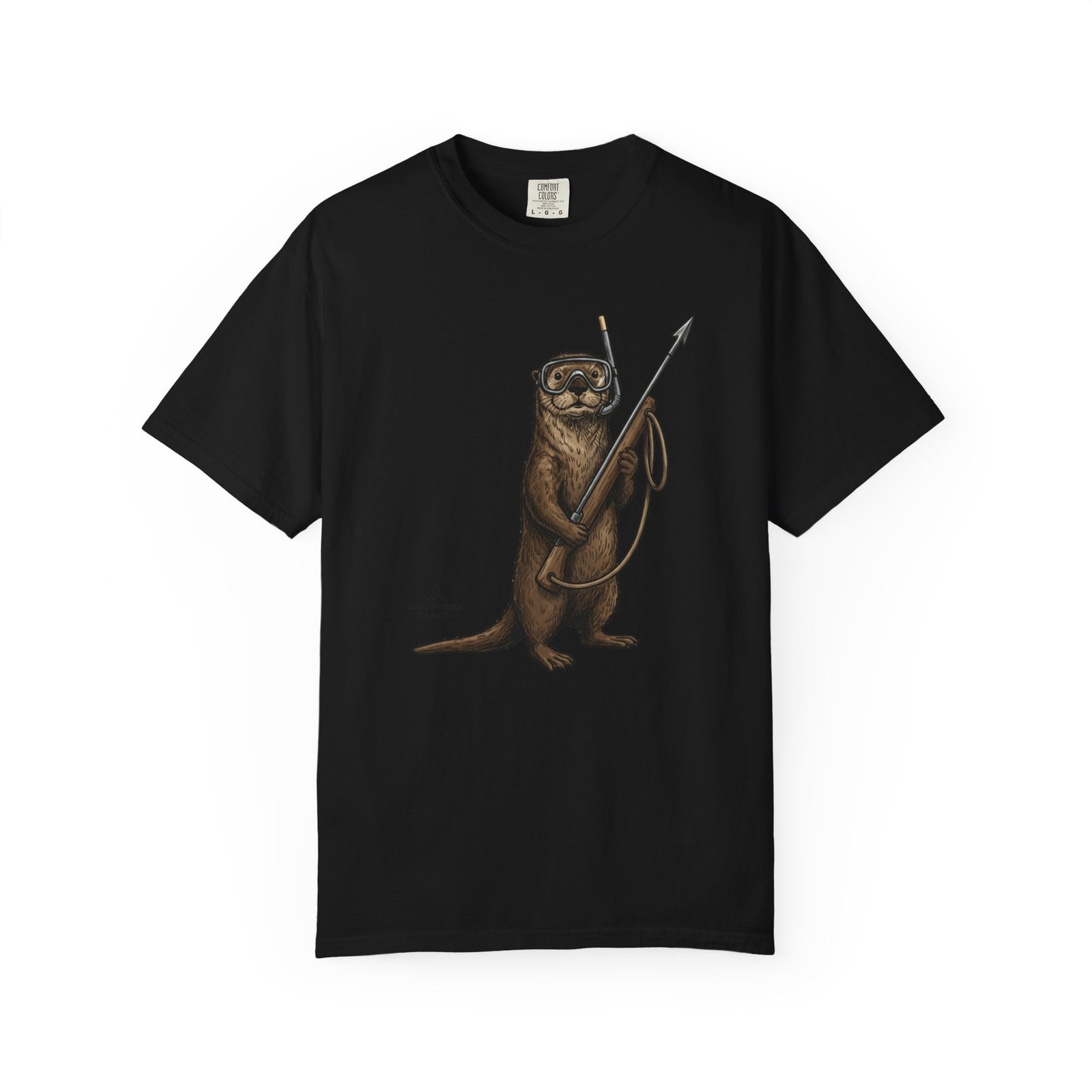 Spearfishing Otter Tee – on Comfort Colors 1717 T-Shirt - Image 19
