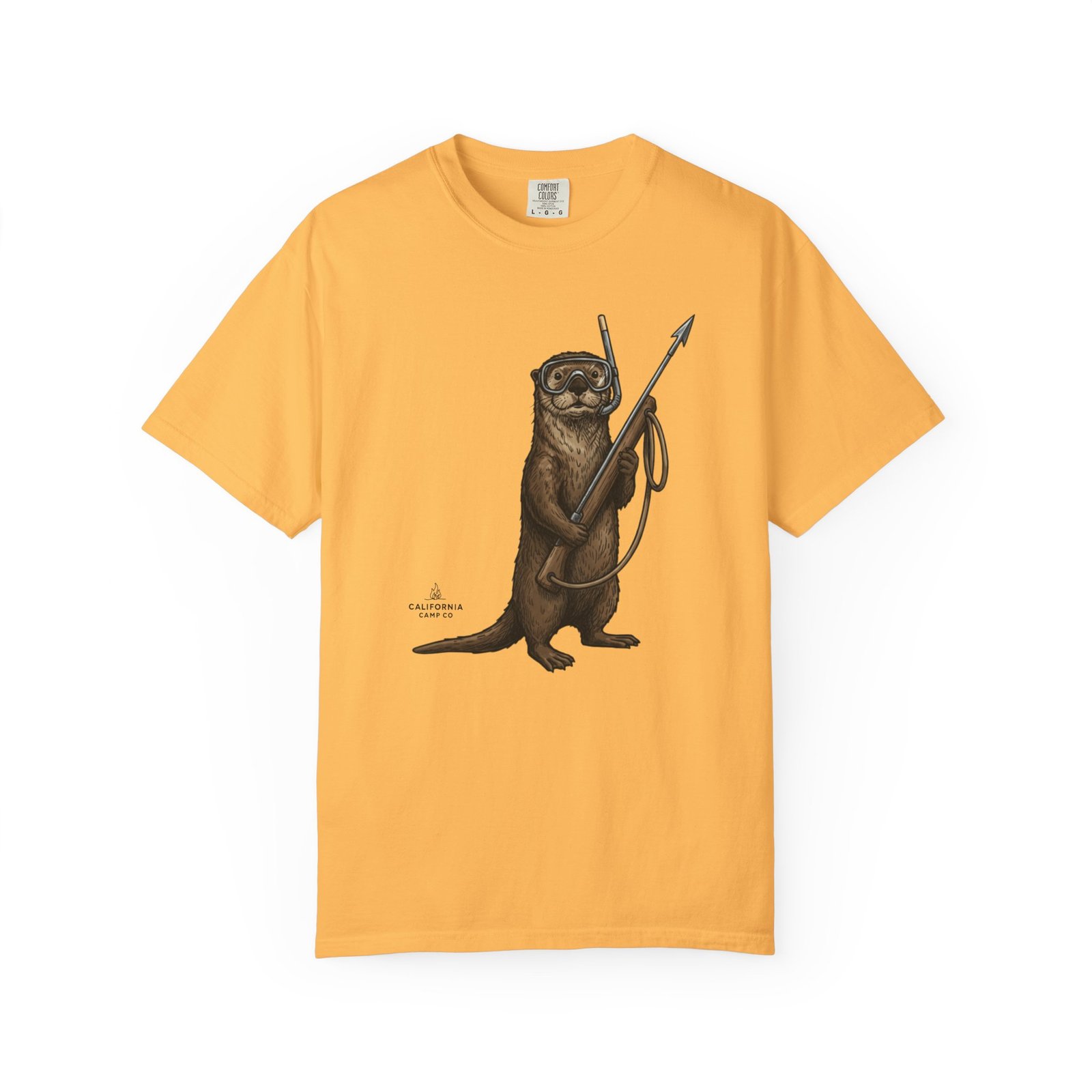 Spearfishing Otter Tee – on Comfort Colors 1717 T-Shirt - Image 9