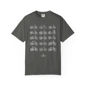 California Cruiser Collection Tee — Vintage Bikes Graphic on Comfort Colors 1717 T-Shirt
