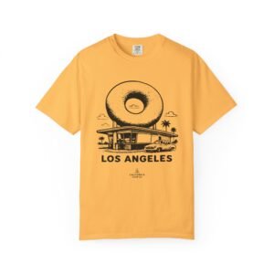 Los Angeles Donut Diner Tee — Vintage Beach City Graphic on Comfort Colors 1717 T-Shirt