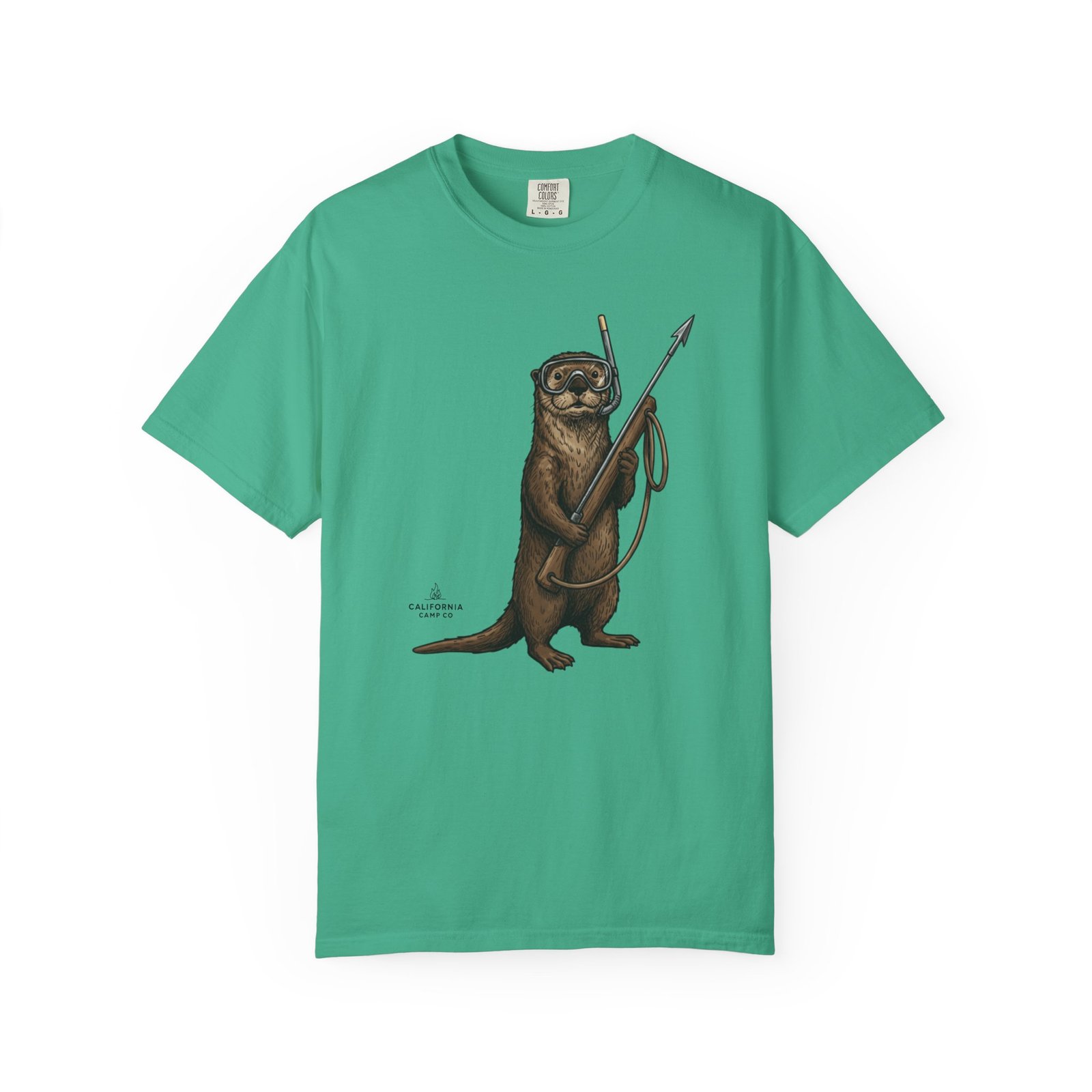 Spearfishing Otter Tee – on Comfort Colors 1717 T-Shirt - Image 13